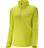 Salomon Trail Runner Warm Mid W Damen Langarm Laufshirt, Yellow