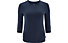 Schneider Leonora 3/4 W - maglia maniche lunghe - donna, Dark Blue