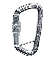 Singing Rock D Carabiner Screw Lock with Bar, Polished