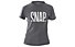 Snap Technical Merino - T-Shirt - Damen, Dark Grey