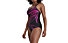 Speedo Amberlow Print Shaping - costume intero - donna, Black/Pink