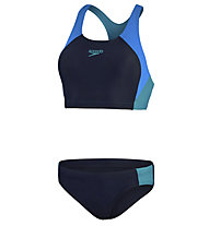 Speedo Colourblock Splice - costume - donna, Dark Blue/Light Blue