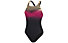 Speedo Printed Medalist - costume intero - donna, Black/Pink