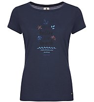 Super.Natural W Digital Print Tee - T-Shirt - Damen, Dark Blue