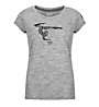 Super.Natural W Graphic Tee 140 Yoga Girl - T-Shirt - Damen, Grey