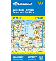 Tabacco Carta N.082 Basso Garda, Sirmione, Desenzano, Peschiera - 1:25.000, Multicolor