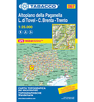 Tabacco Karte N.067 Altopiano della Paganella - L.di Tovel - C.Brenta - Trento - 1:25.000, 1:25.000