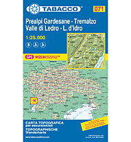 Tabacco Carta N. 071 Prealpi Gardesane - Tremalzo - Valle di Ledro - L.d'Idro (1:25.000), 1:25.000
