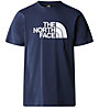 THE NORTH FACE M S/S Easy - T-shirt- uomo, Dark Blue/White