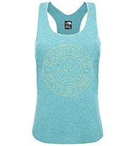 The North Face W Graphic Play Hard Tank Top fitness Donna, Blue