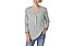 Timezone Striped Henley - camicia a maniche lunghe - donna, Grey/White