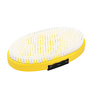 Toko Base Brush oval Nylon with Strap - spazzola per rimozione sciolina, Yellow/Black