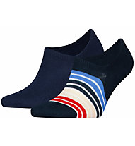 Tommy Hilfiger Multicolour Stripes M - kurze Socken - Herren, Blue