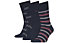 Tommy Hilfiger Giftbox Tommy Stripe 3P - lange Socken - Herren, Blue