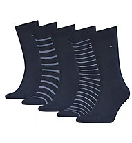Tommy Hilfiger TH 5P Giftbox Stripes - calzini lunghi - uomo, Blue