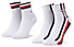 Tommy Hilfiger Quarter 2 pairs  - Socken kurz - Herren, White