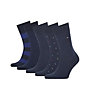 Tommy Hilfiger TH Sock 5P Tin Giftbox - lange Socken - Herren, Dark Blue