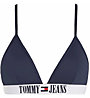 Tommy Hilfiger Triangle W - reggiseno costume - donna, Dark Blue