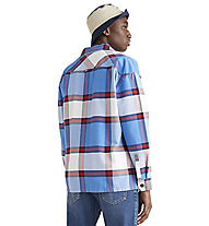 Tommy Jeans Casual Check - camicia a maniche lunghe - uomo, Blue/Red/White