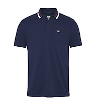 Tommy Jeans Classic Tipped - polo - uomo, Blue