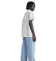 Tommy Jeans Clsc Linen Mini Stripe M - camicia a amniche corte - uomo, White