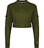 Tommy Jeans Crop Utility Crew - Sweatshirt - Damen, Green