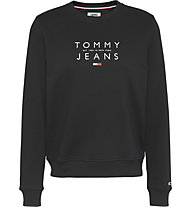 Tommy Jeans Essential Logo - felpa - donna, Black