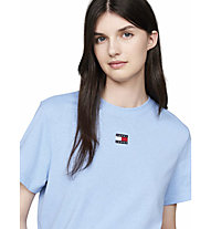 Tommy Jeans Badge W - T-shirt - donna, Azure