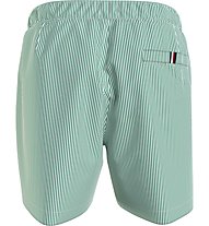 Tommy Jeans Medium Drawstring Stripe M - Badehose - Herren, Green/White 