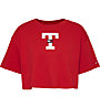 Tommy Jeans Ovr Crp Letterman Flag - T-Shirt - Damen, Red