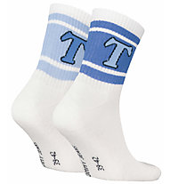 Tommy Jeans Patch - kurze Socken, White/Blue 