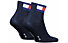 Tommy Jeans Quarter Flag - kurze Socken, Blue