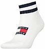 Tommy Jeans Quarter Sport Stripes - kurze Socken, White/Black