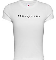 Tommy Jeans Slim Linear W - T-shirt - donna, White