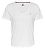 Tommy Jeans Slim Soft V Neck - T-Shirt - Damen, White