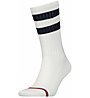 Tommy Jeans Sport Stripes - lange Socken, White/Black