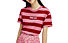 Tommy Jeans Stripe Logo - T-shirt - Damen, Pink/Red