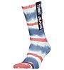 Tommy Jeans Uni TJ Sock 1P Tie - calzini lunghi - uomo, Red/Blue