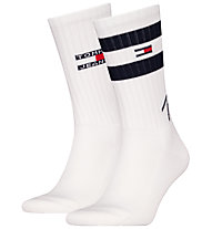 Tommy Jeans TJ 2P Sport Stripe - lange Socken, White