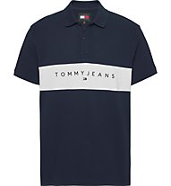 Tommy Jeans TJM Linear - polo - uomo, Dark Blue