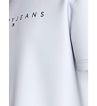 Tommy Jeans TJM Linear Logo - T-Shirt - Herren, White
