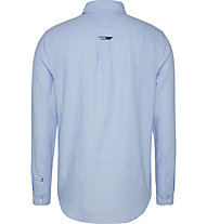 Tommy Jeans Tjm Linen Blend Shirt - Langarmhemd - Herren, Light Blue