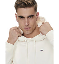 Tommy Jeans Tjm Regular Flag - felpa con cappuccio - uomo, White