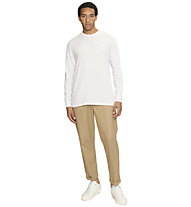 Tommy Jeans Tjm Slim Linear CHST L/S TEE EXT - maglia a maniche lunghe - uomo, White