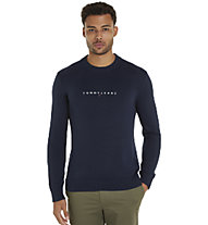 Tommy Jeans Tjm Slim Linear Logo - maglione - uomo, Dark Blue