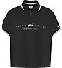 Tommy Jeans Tjw Bxy Crop Modern Logo - Poloshirt - Damen, Black