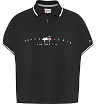 Tommy Jeans Tjw Bxy Crop Modern Logo - polo - donna, Black