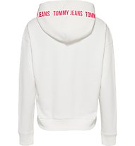 Tommy Jeans Tjw Bxy Tape Hoodie - Kapuzenpullover - Damen, White/Pink