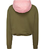 Tommy Jeans Contrast Hood - felpa con cappuccio - donna, Green/Pink