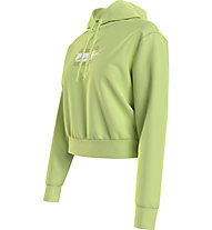 Tommy Jeans Tjw Cropped Tommy Flag Hoodie - felpa con cappuccio - donna, Light Green